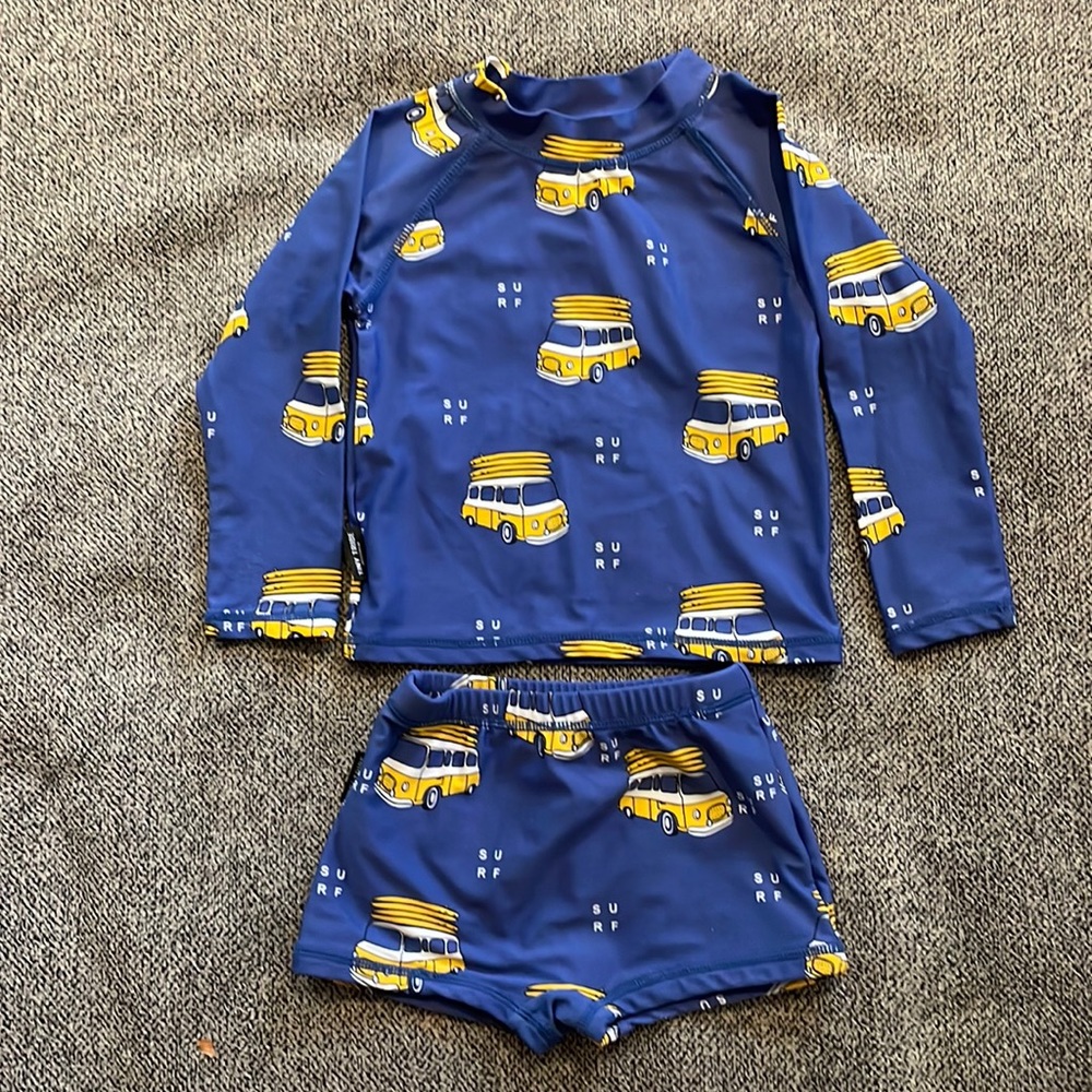 Tiny Tribe Rash guard and swim short